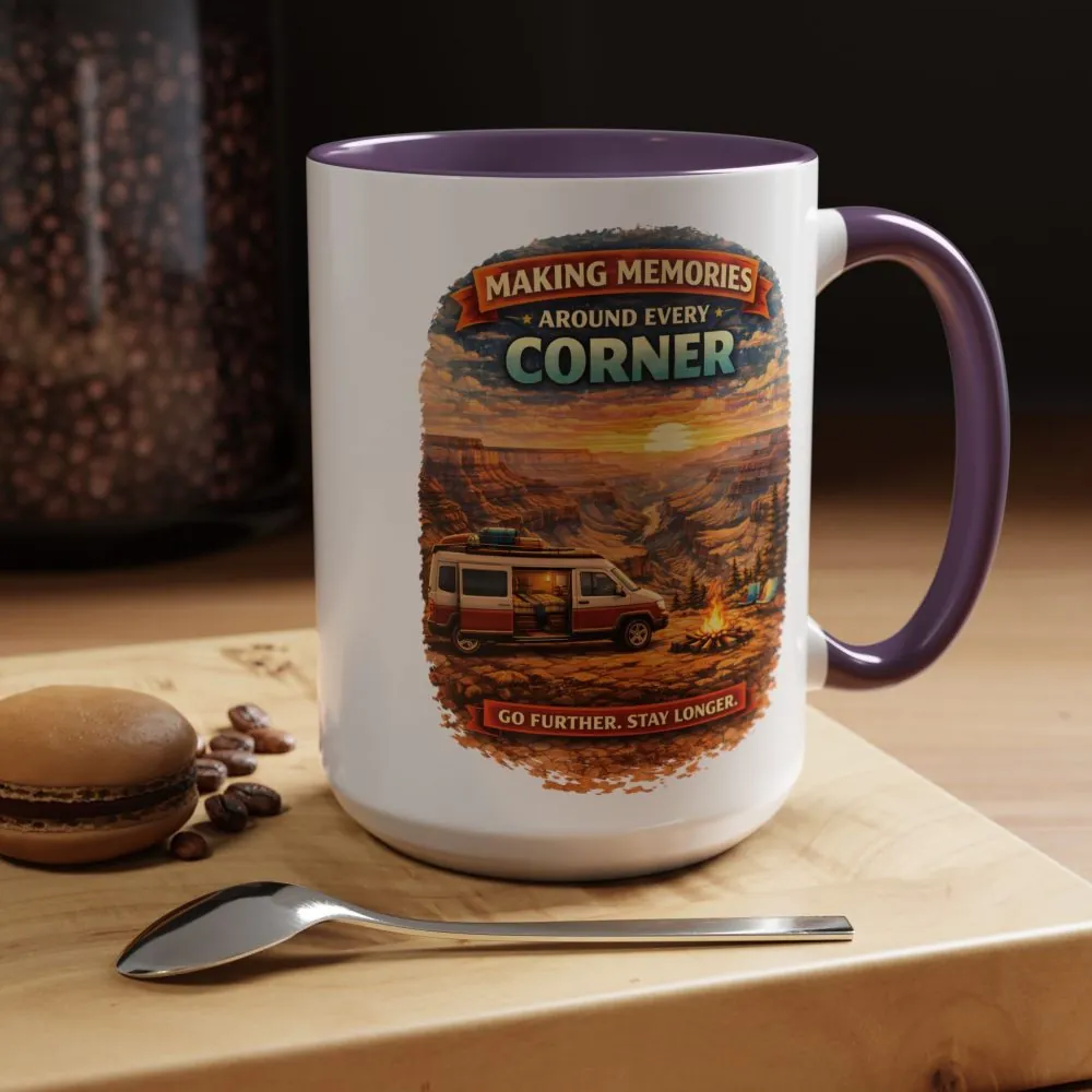 1112689554716392919_2048.jpeg Accent Coffee Mug (11, 15oz) — "Making Memories Around Every Corner" Design Scenic-Line