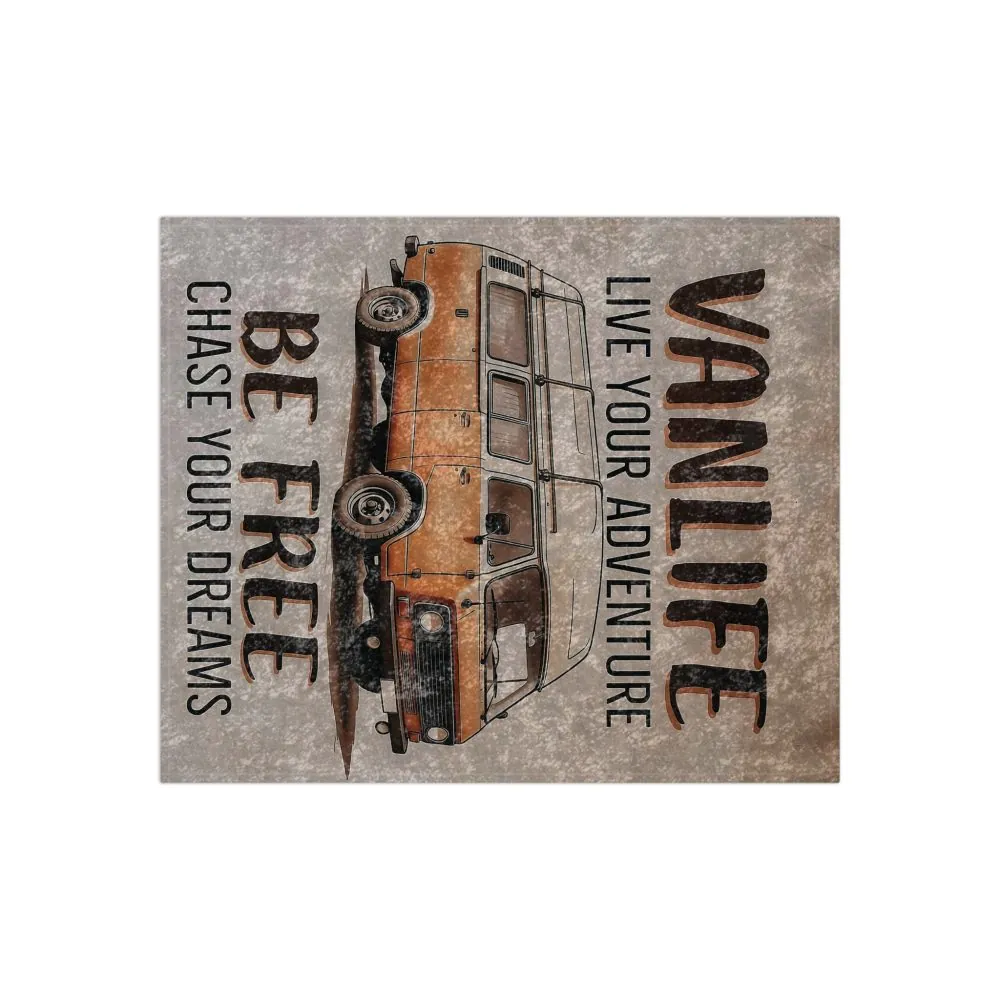1114149390785085291_2048.jpeg Crushed Velvet Blanket — Vanlife "Be Free, Chase Your Dreams" Cozy Throw