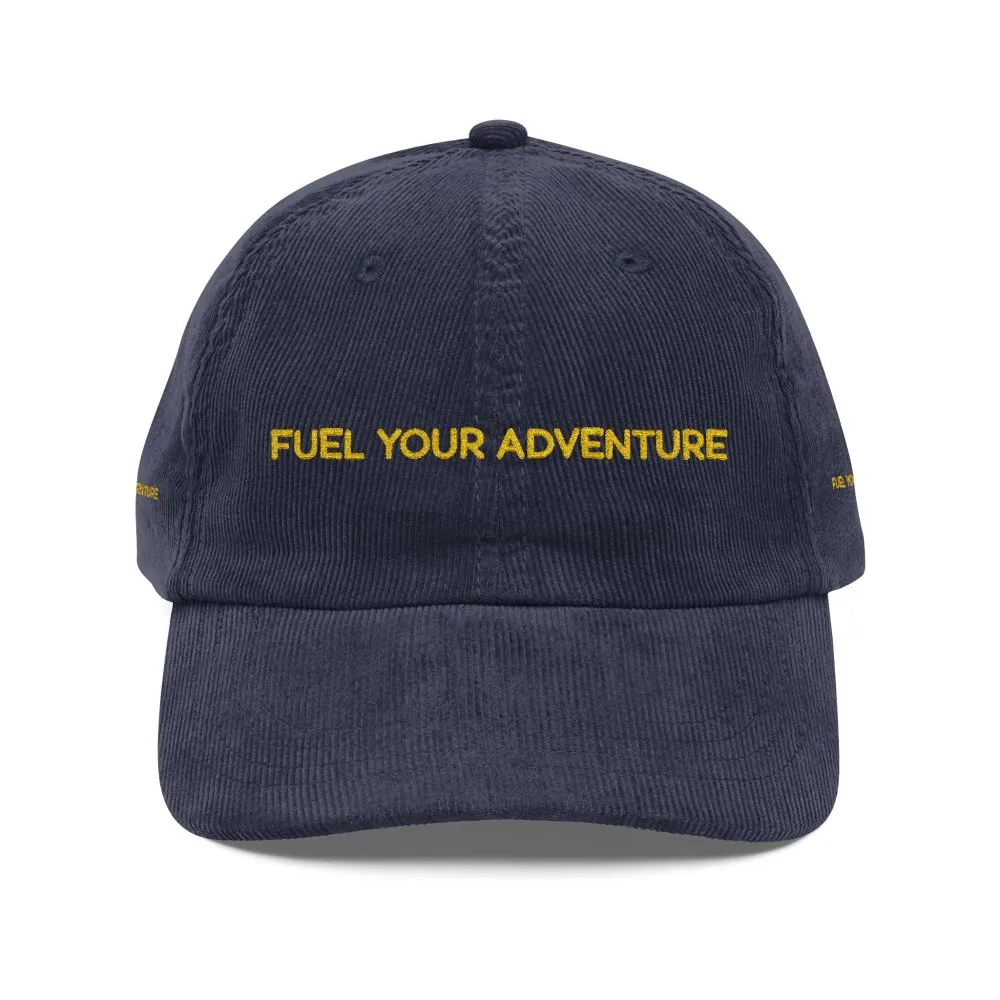 11142394316764572591_2048.jpeg Vintage Corduroy Cap (Embroidery) — "Fuel Your Adventure" Embroidered Hat