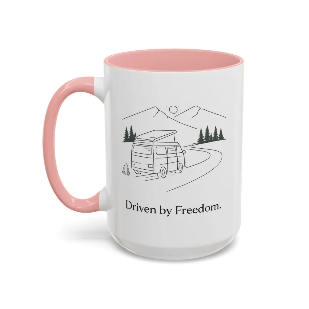 11142995441414508805_2048.jpeg Accent Coffee Mug (11, 15oz) — "Driven By Freedom" Design Minimal-Line