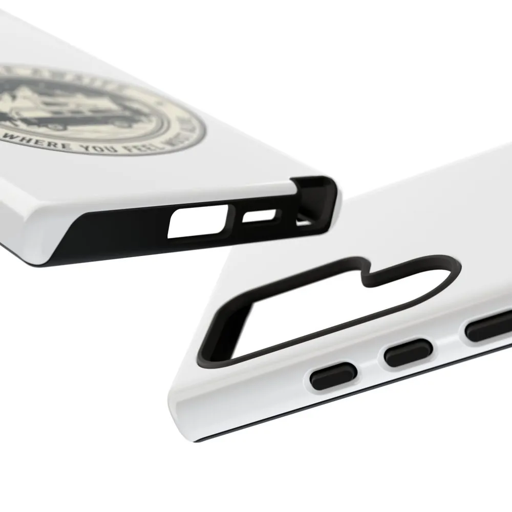 Phone Case — "Adventure Awaits-Go Where You Feel Most Alive" Camper Van Design