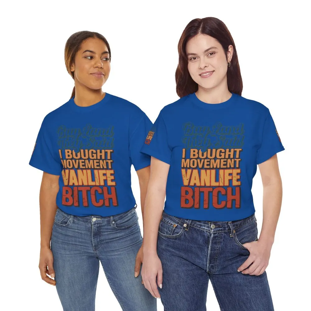 11227594598398422100_2048.jpeg Unisex Heavy Cotton Tee — "Buy Land They Said" Design F**K-Line