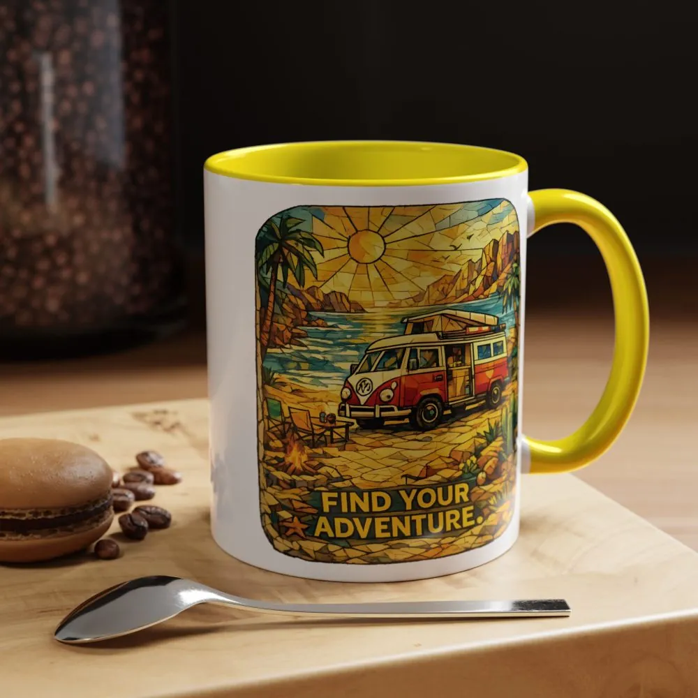 11259663299575879785_2048.jpeg Accent Coffee Mug (11, 15oz) — ""Find Your Adventure"" Design Cubic-Line