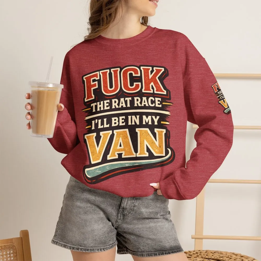 11259792867029479498_2048.jpeg Unisex Heavy Blend™ Crewneck Sweatshirt — "Fuck The Rat Race" Design F**K-Line