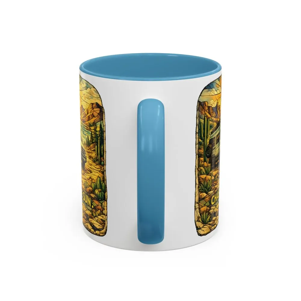 11299946202207881349_2048.jpeg Accent Coffee Mug (11, 15oz) — "Chase The Sun" Design Cubic-Line