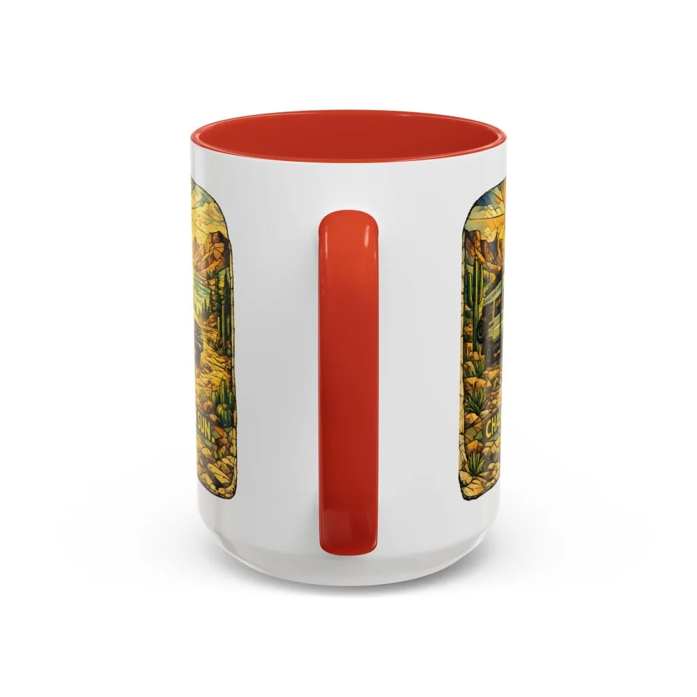 11319410301765584995_2048.jpeg Accent Coffee Mug (11, 15oz) — "Chase The Sun" Design Cubic-Line