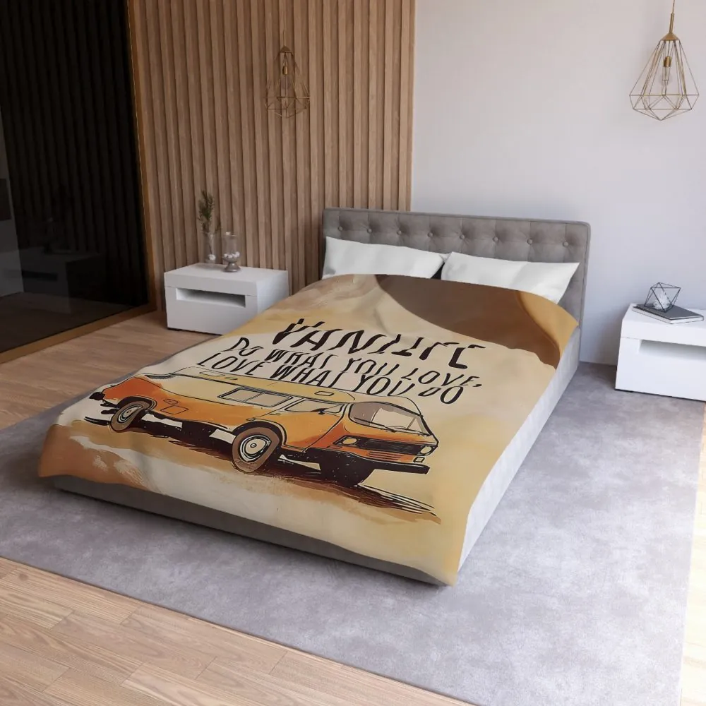 Duvet Cover – "Do What You Love, Love What You Do" Camper Comforter