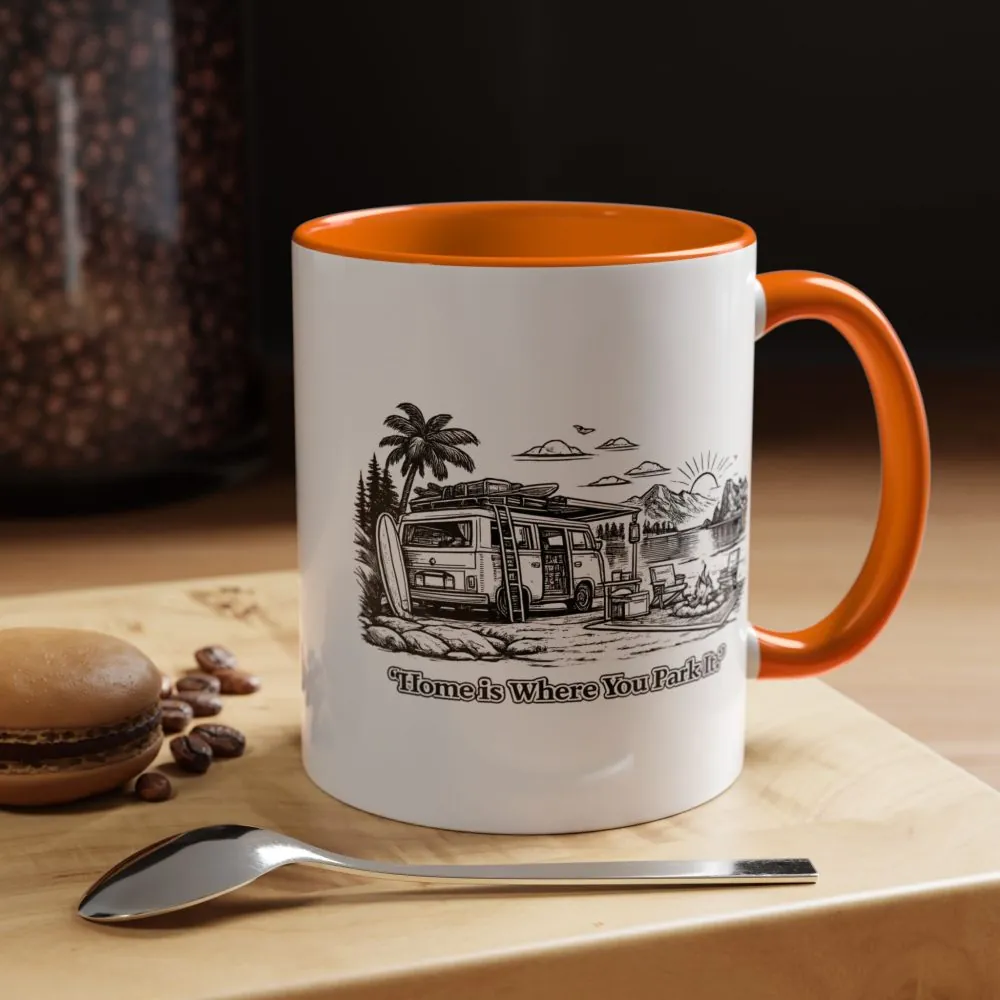 11392769762613832703_2048.jpeg Accent Coffee Mug (11, 15oz) — "Home Is Where You Park It" Design Minimal-Line