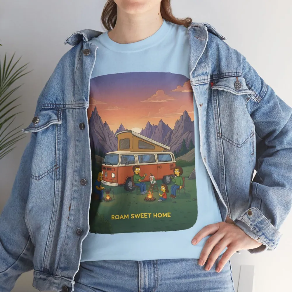 11402925700078139420_2048.jpeg Unisex Heavy Cotton Tee — "Roam Sweet Home" Design Sitcom-Line