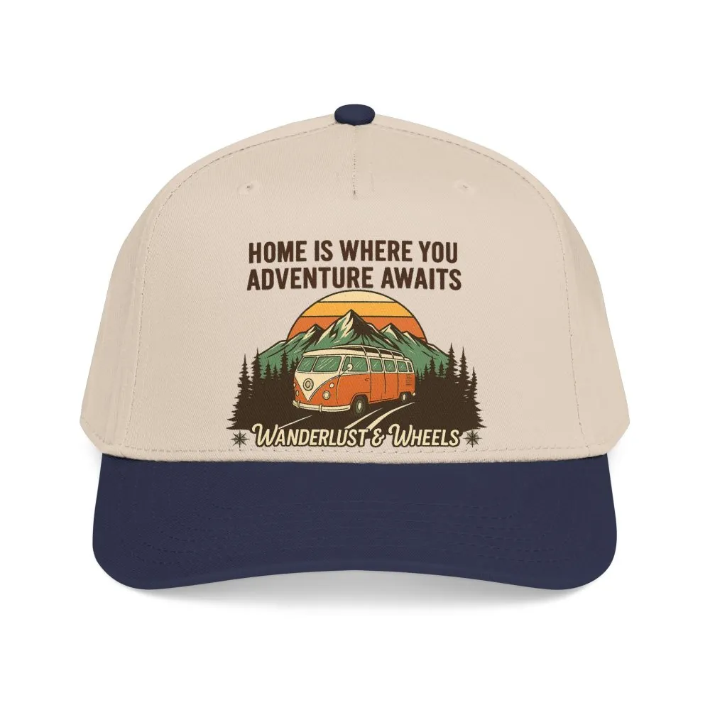 11404731361055666134_2048.jpeg Baseball Cap - "Home Is Where You Adventure Awaits" Mid Profile Baseball Cap