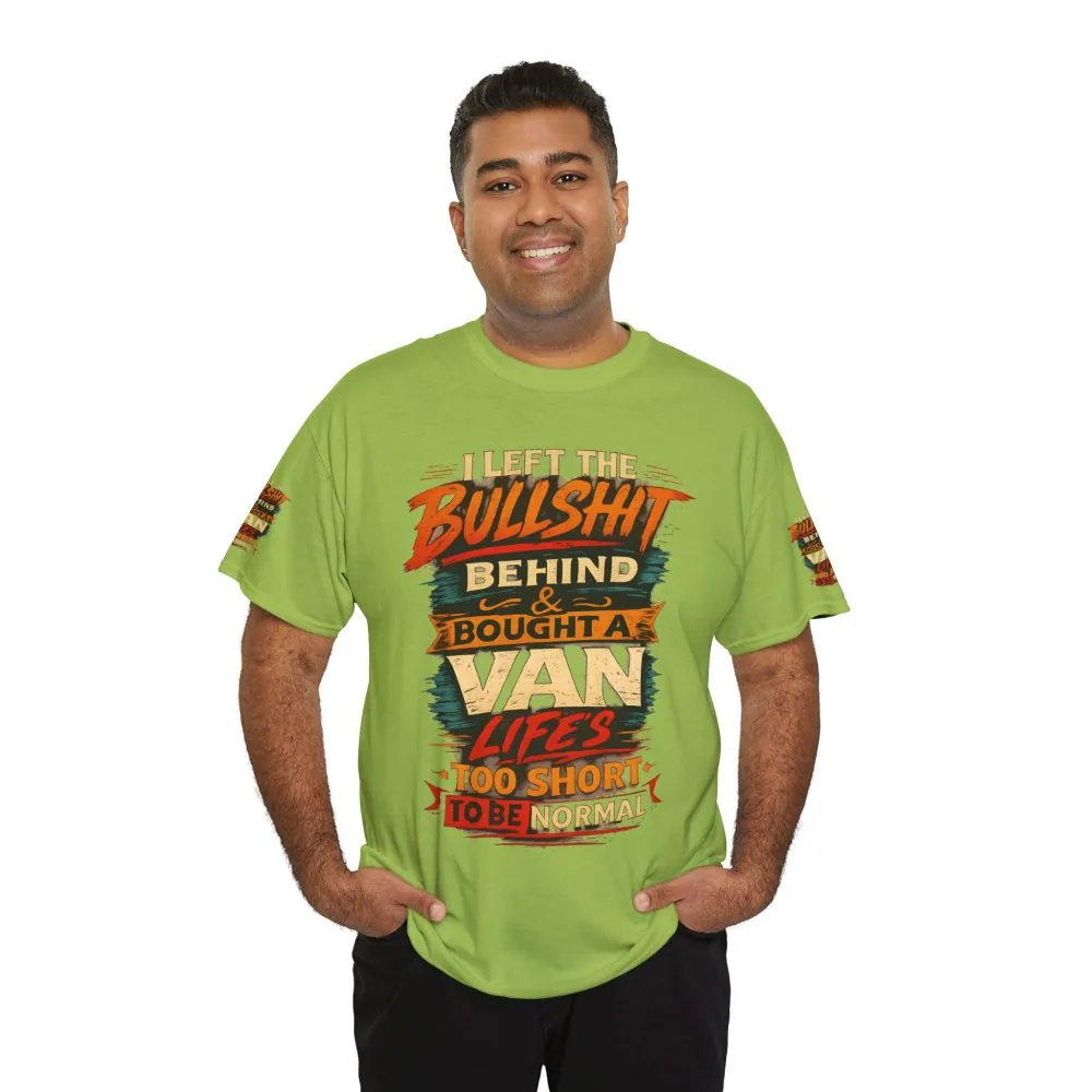 Unisex Heavy Cotton Tee — "I Left The Bullshit" Design F**K-Line
