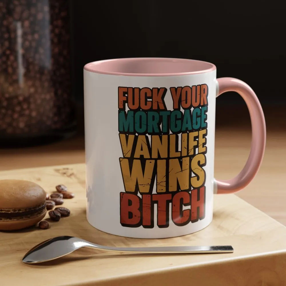 11462218326286558034_2048.jpeg Accent Coffee Mug (11, 15oz) — "Fuck Your Mortgage" Design F**K-Line