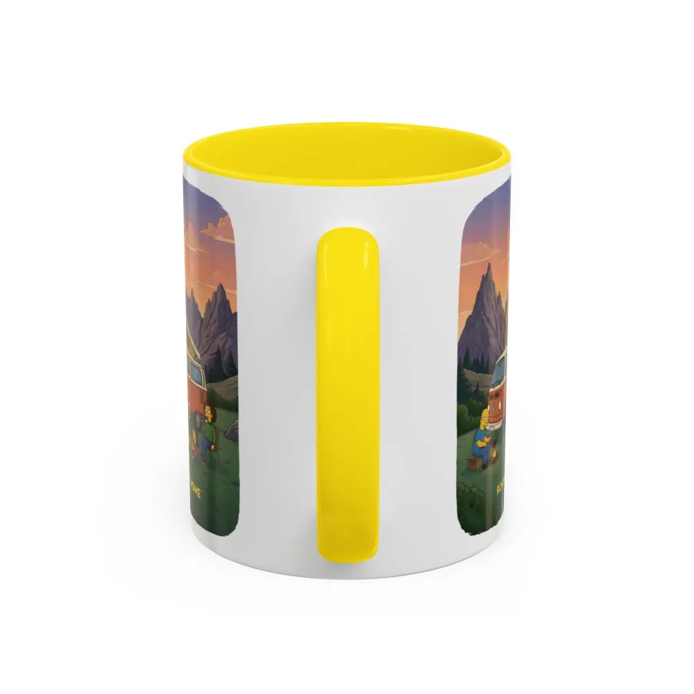 Accent Coffee Mug (11, 15oz) — "Roam Sweet Home" Design Sitcom-Line