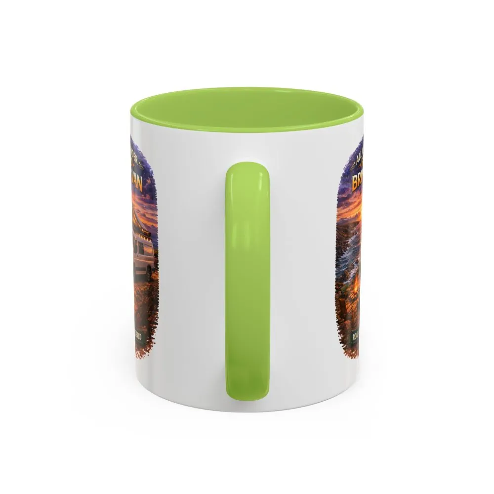 11474228734750976992_2048.jpeg Accent Coffee Mug (11, 15oz) — "All Who wander Should Bring A Van" Design Scenic-Line