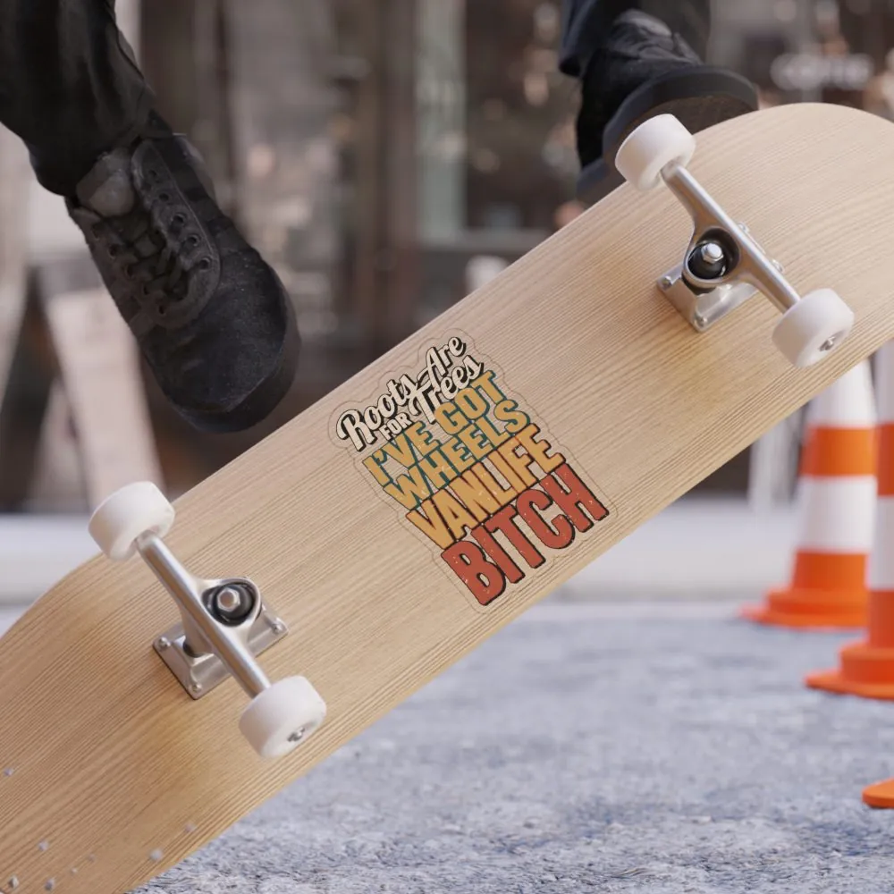 Transparent Outdoor Stickers – "Roots Are For Trees" Design F**K-Line