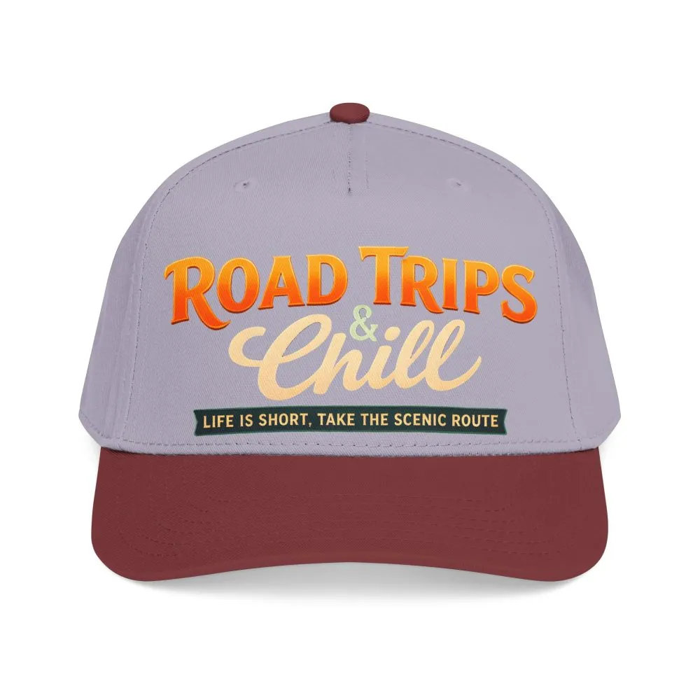 Baseball Cap - "Road Trips And Chill" Design Scenic-Line