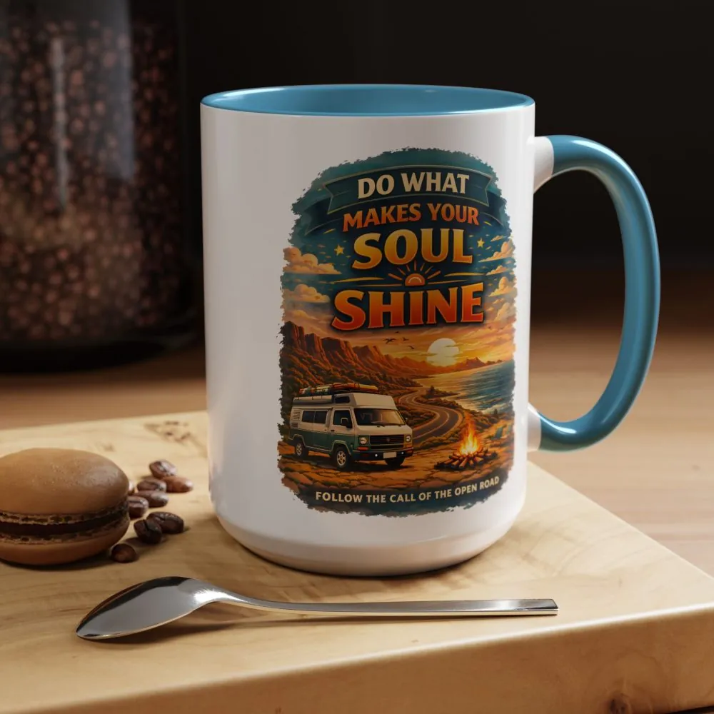 11494665605296827421_2048.jpeg Accent Coffee Mug (11, 15oz) — "Do What Makes Your Soul Shine" Design Scenic-Line