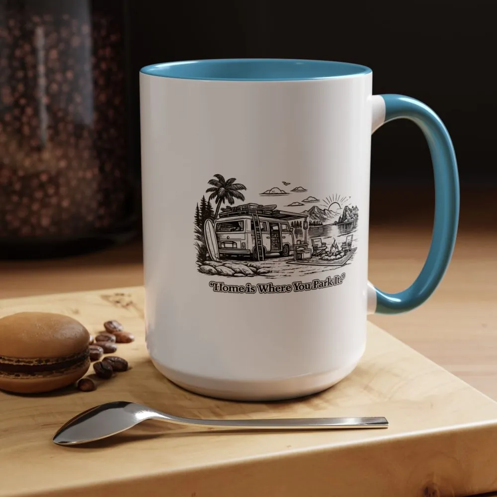 11526410312841335135_2048.jpeg Accent Coffee Mug (11, 15oz) — "Home Is Where You Park It" Design Minimal-Line