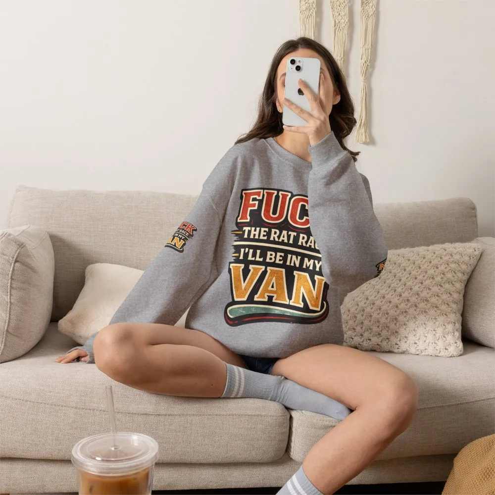 11528784331559467486_2048.jpeg Unisex Heavy Blend™ Crewneck Sweatshirt — "Fuck The Rat Race" Design F**K-Line
