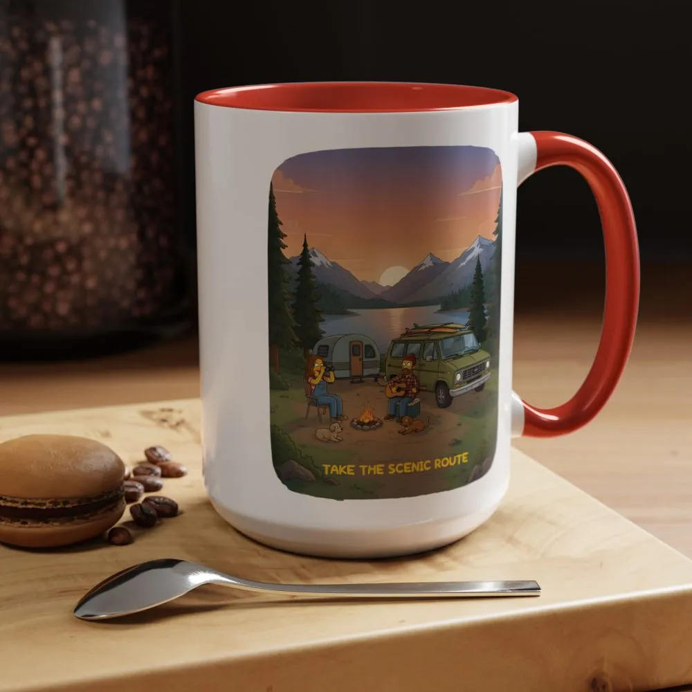 11536395136184714160_2048.jpeg Accent Coffee Mug (11, 15oz) — "Take The Scenic Route" Design Sitcom-Line