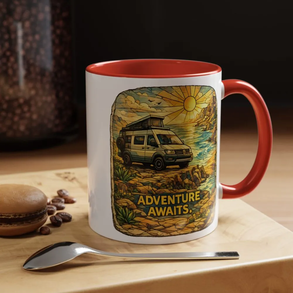 11550786444103469501_2048.jpeg Accent Coffee Mug (11, 15oz) — "Adventure Awaits" Design Cubic-Line
