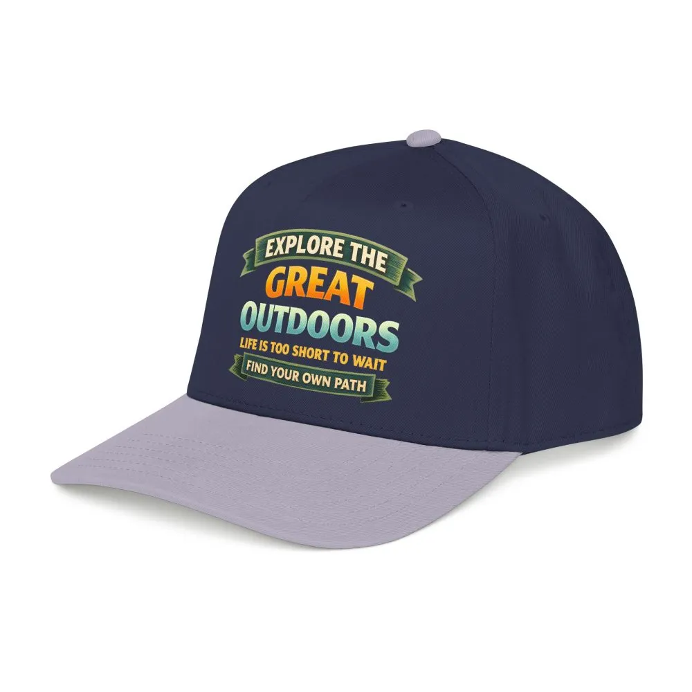 Baseball Cap - "Explore The Great Outdoors" Design Scenic-Line