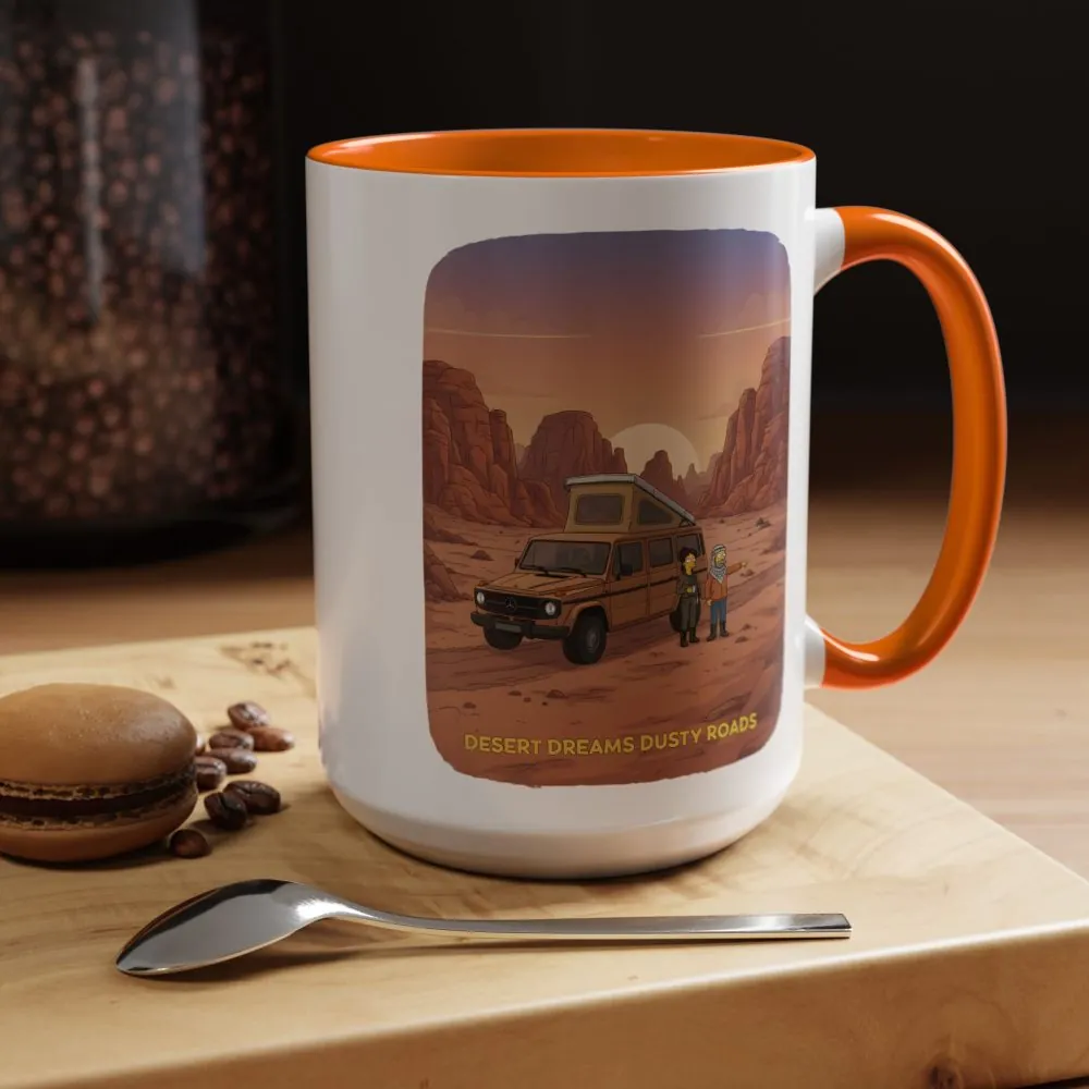 11552191499796085462_2048.jpeg Accent Coffee Mug (11, 15oz) — "Desert Dreams Dusty Roads" Design Sitcom-Line