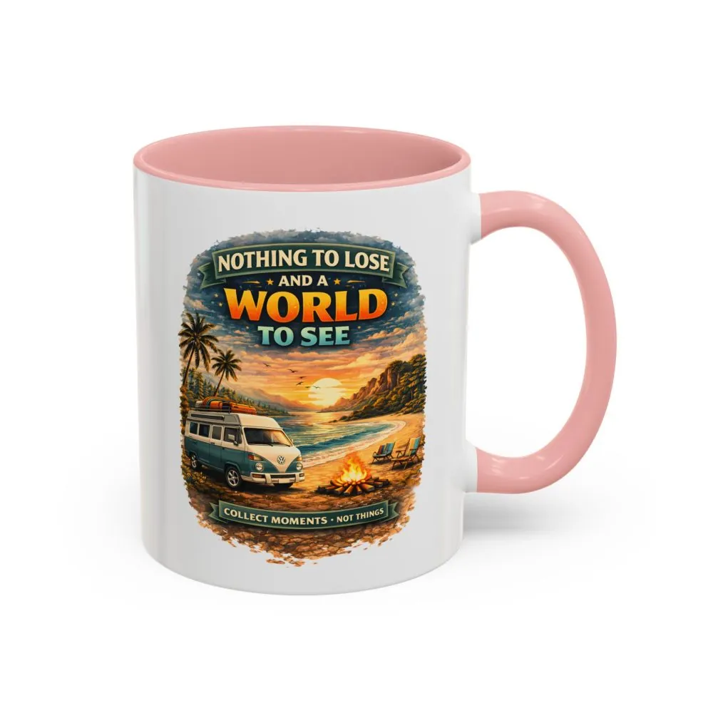 Accent Coffee Mug (11, 15oz) — "Nothing To Lose" Design Scenic-Line