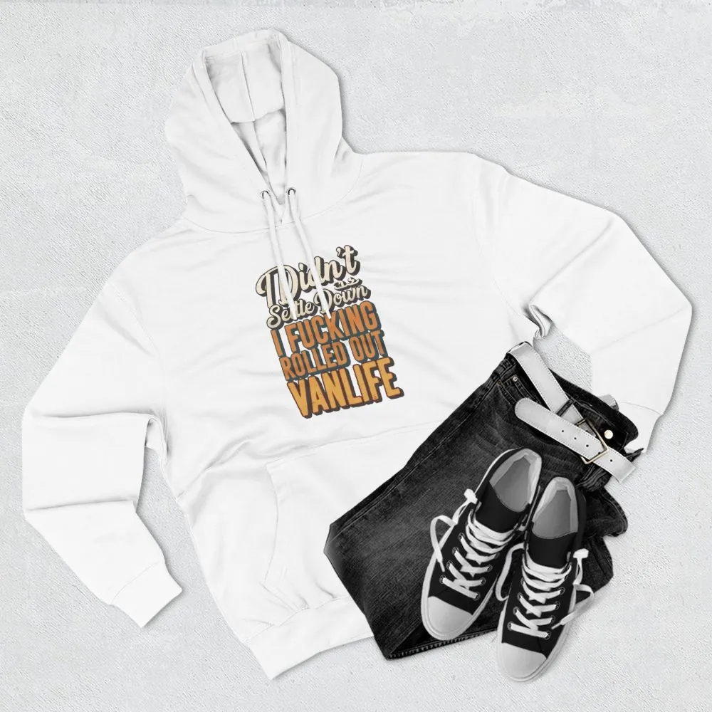 Three-Panel Fleece Hoodie - "Dind´t Settle Down" Design F**K-Line