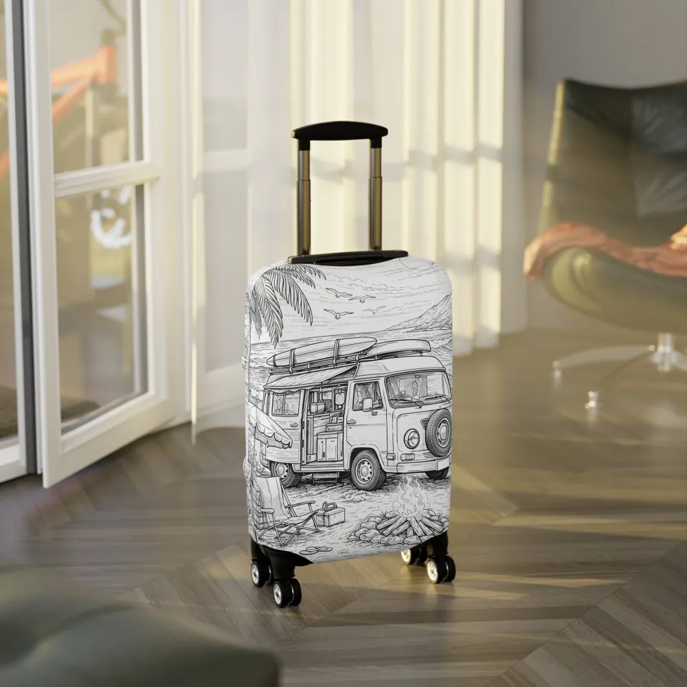 11598558464122072734_2048.jpeg Luggage Cover — Adventure Camper Sketch Travel Suitcase