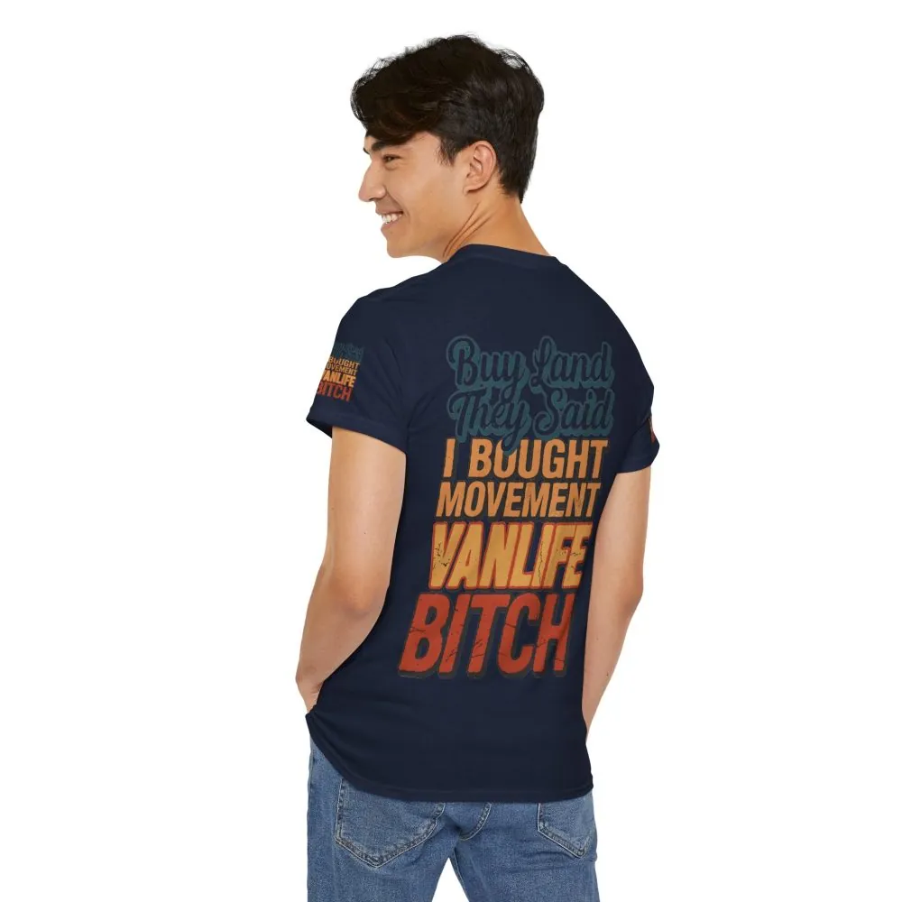 1161703216281383709_2048.jpeg Unisex Heavy Cotton Tee — "Buy Land They Said" Design F**K-Line