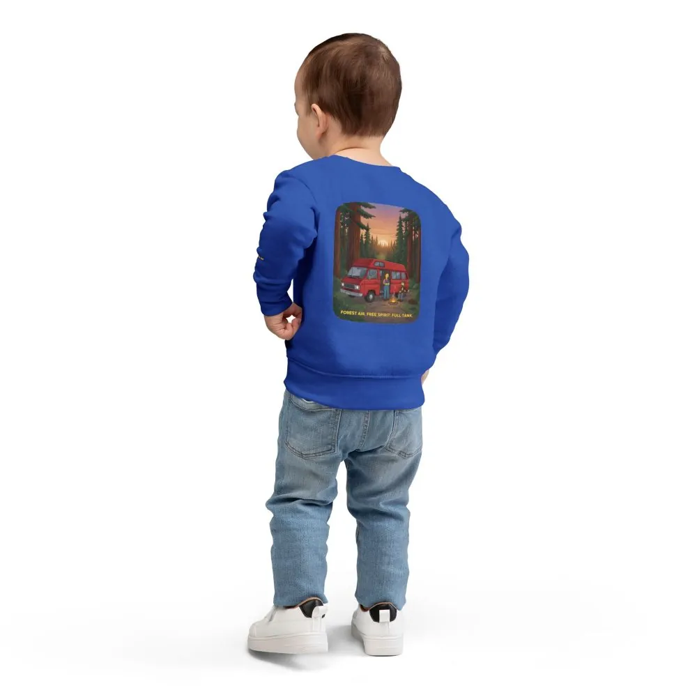 11620177245963036347_2048.jpeg Toddler Sweatshirt - "Forest Air Free Spirit Full Tank" (Design Sitcom-Line)