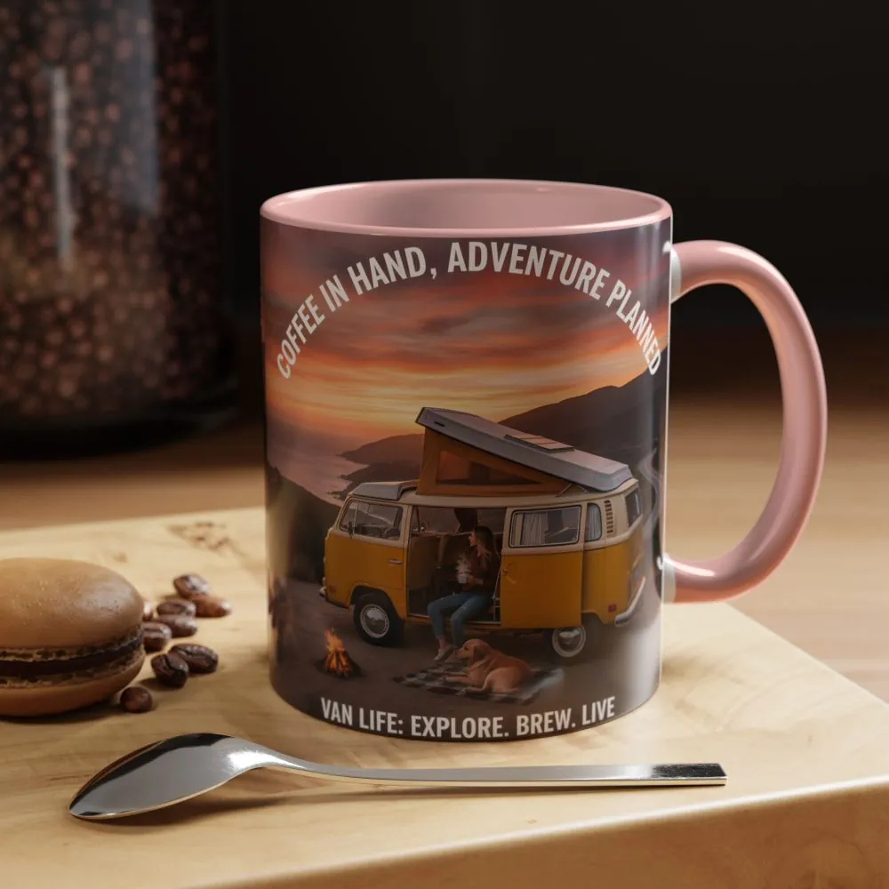11624268340450058825_2048.jpeg Accent Coffee Mug (11, 15oz) - "Coffee in Hand, Adventure Planned"