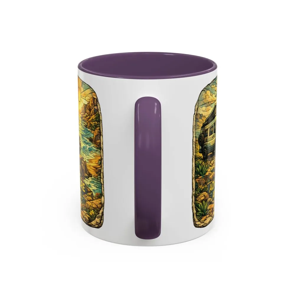 11671293449409158550_2048.jpeg Accent Coffee Mug (11, 15oz) — "Adventure Awaits" Design Cubic-Line