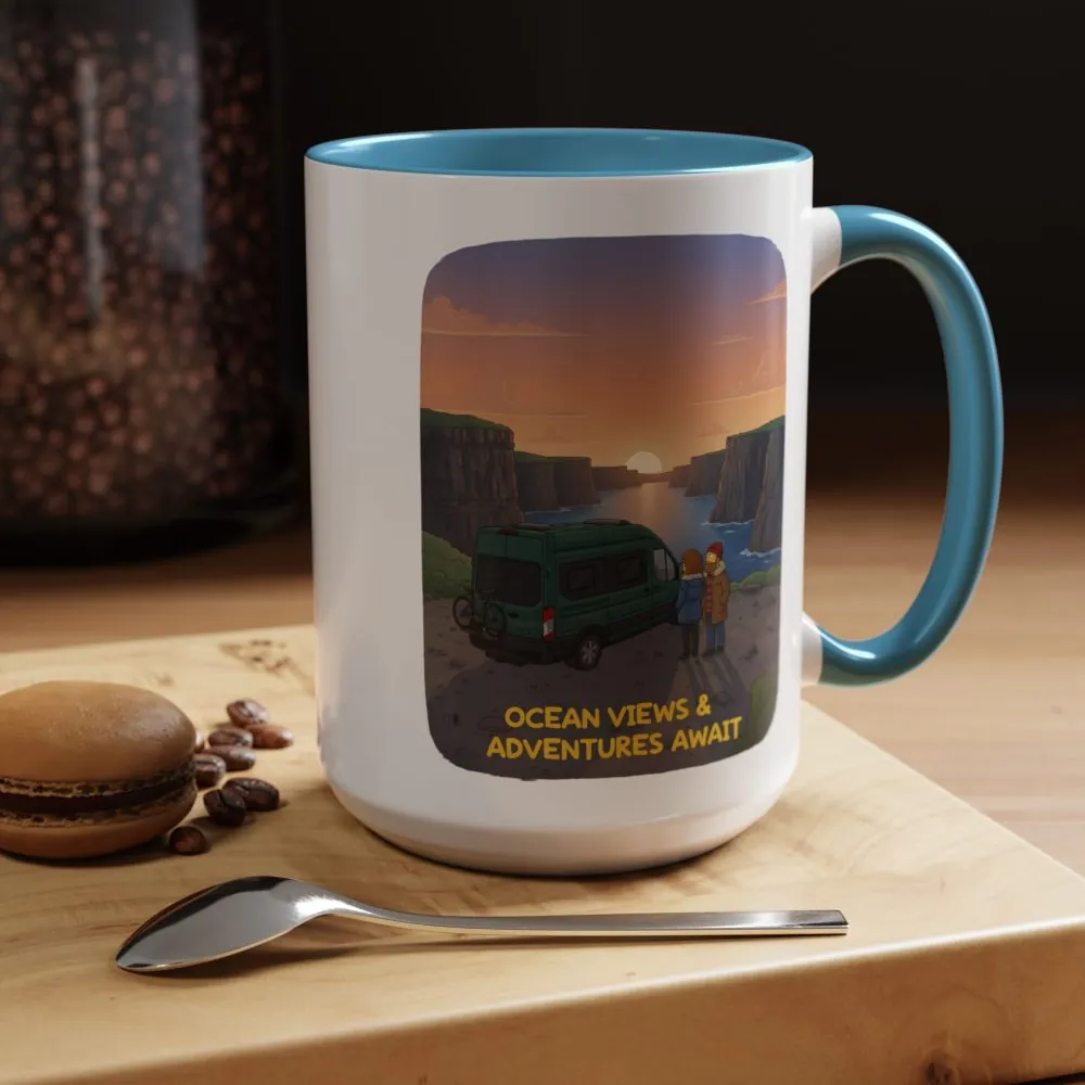 11683205967472437484_2048.jpeg Accent Coffee Mug (11, 15oz) — "Ocean Views-Adventures Awaits" Design Sitcom-Line