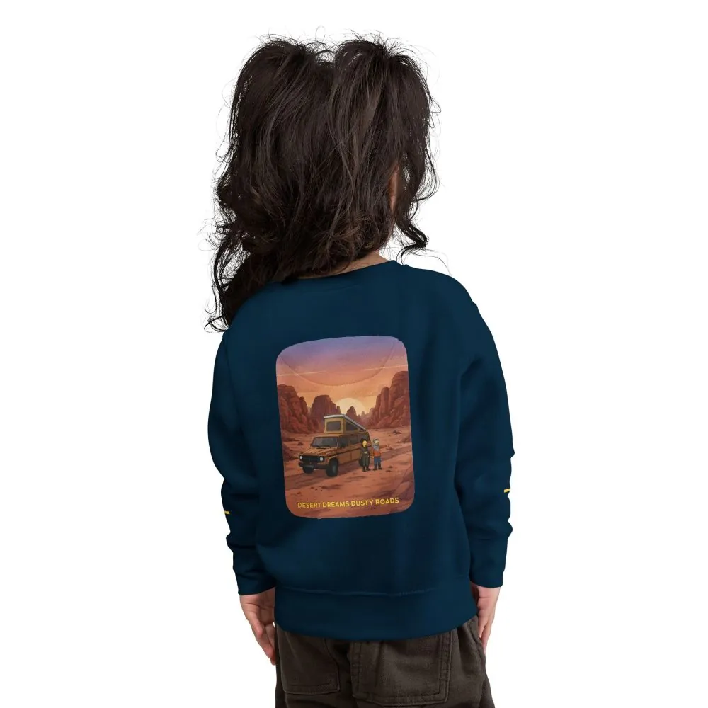 Toddler Sweatshirt - "Desert Dreams Dusty Roads" (Design Sitcom-Line)
