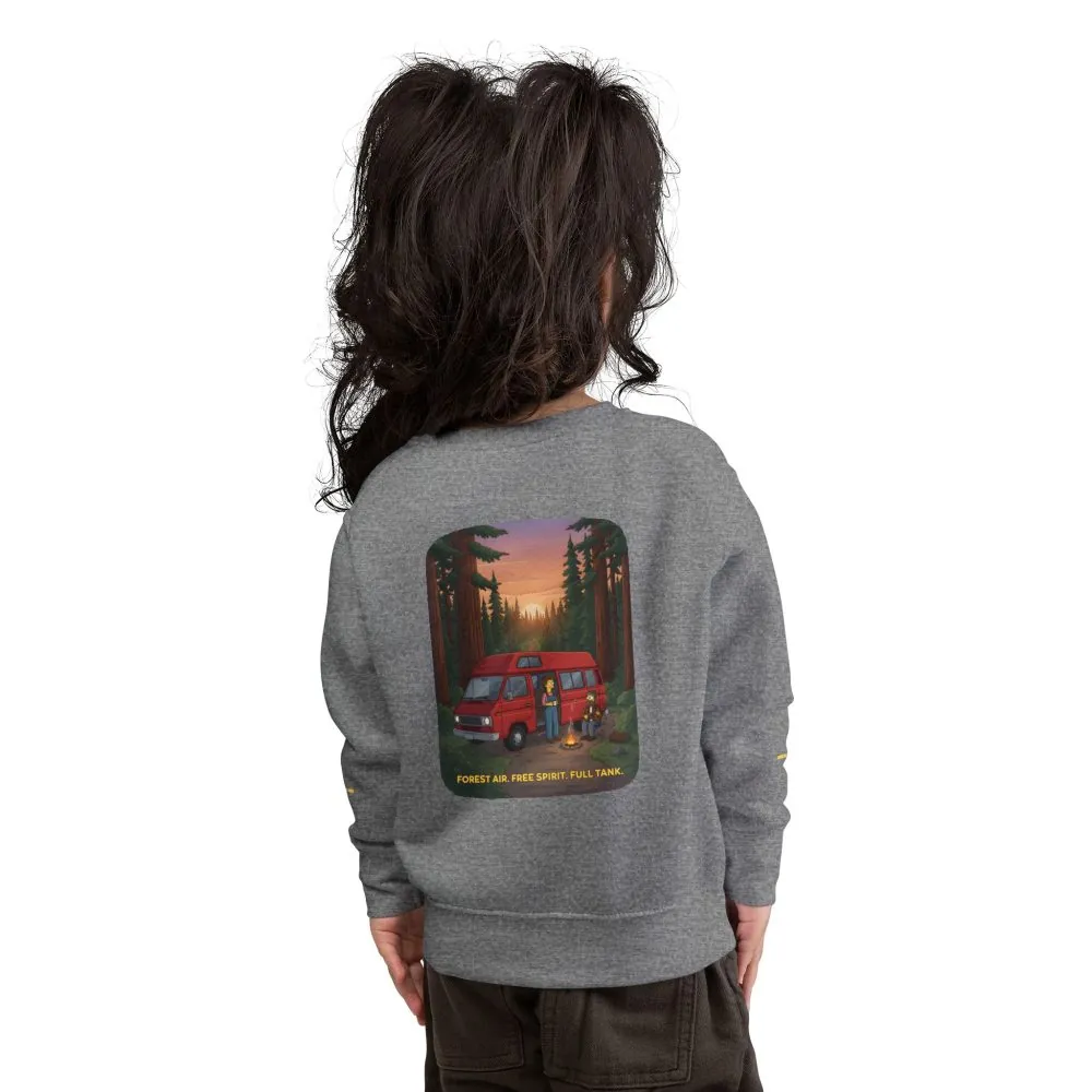 11712561550445380738_2048.jpeg Toddler Sweatshirt - "Forest Air Free Spirit Full Tank" (Design Sitcom-Line)
