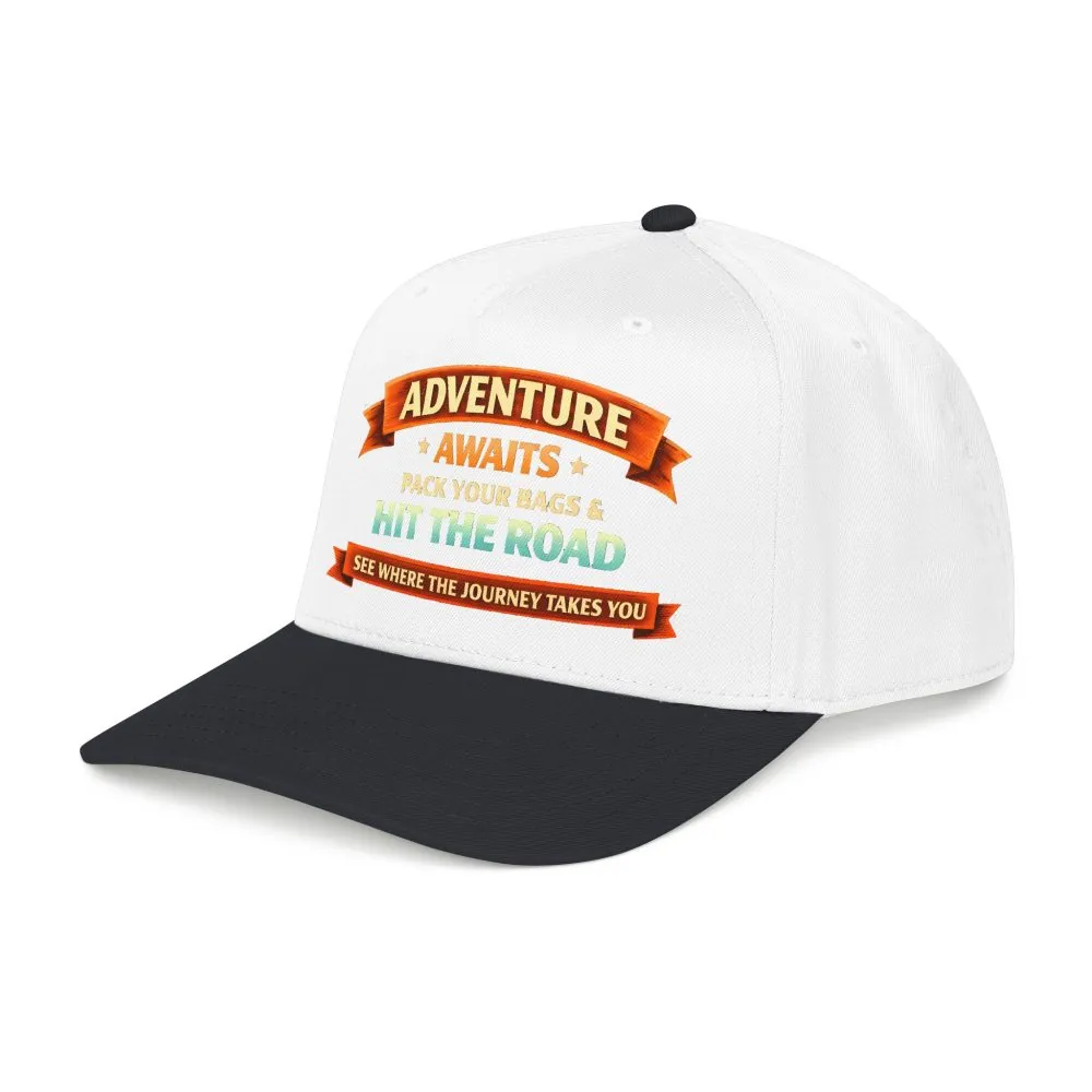 11716960766572106674_2048.jpeg Baseball Cap - "Adventure Awaits-Pack Your Bags" Design Scenic-Line