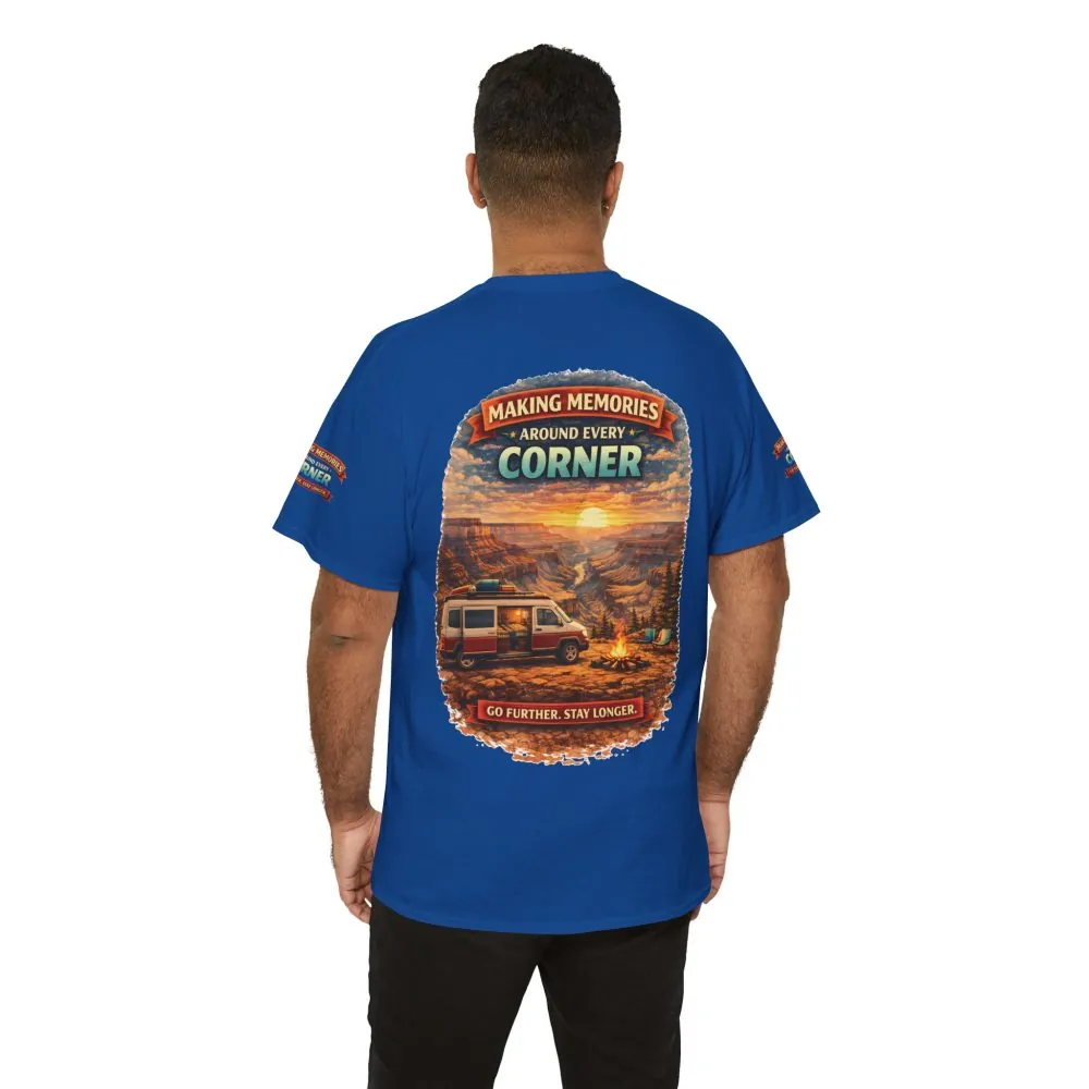 Unisex Heavy Cotton Tee — "Making Memories" Design Scenic-Line