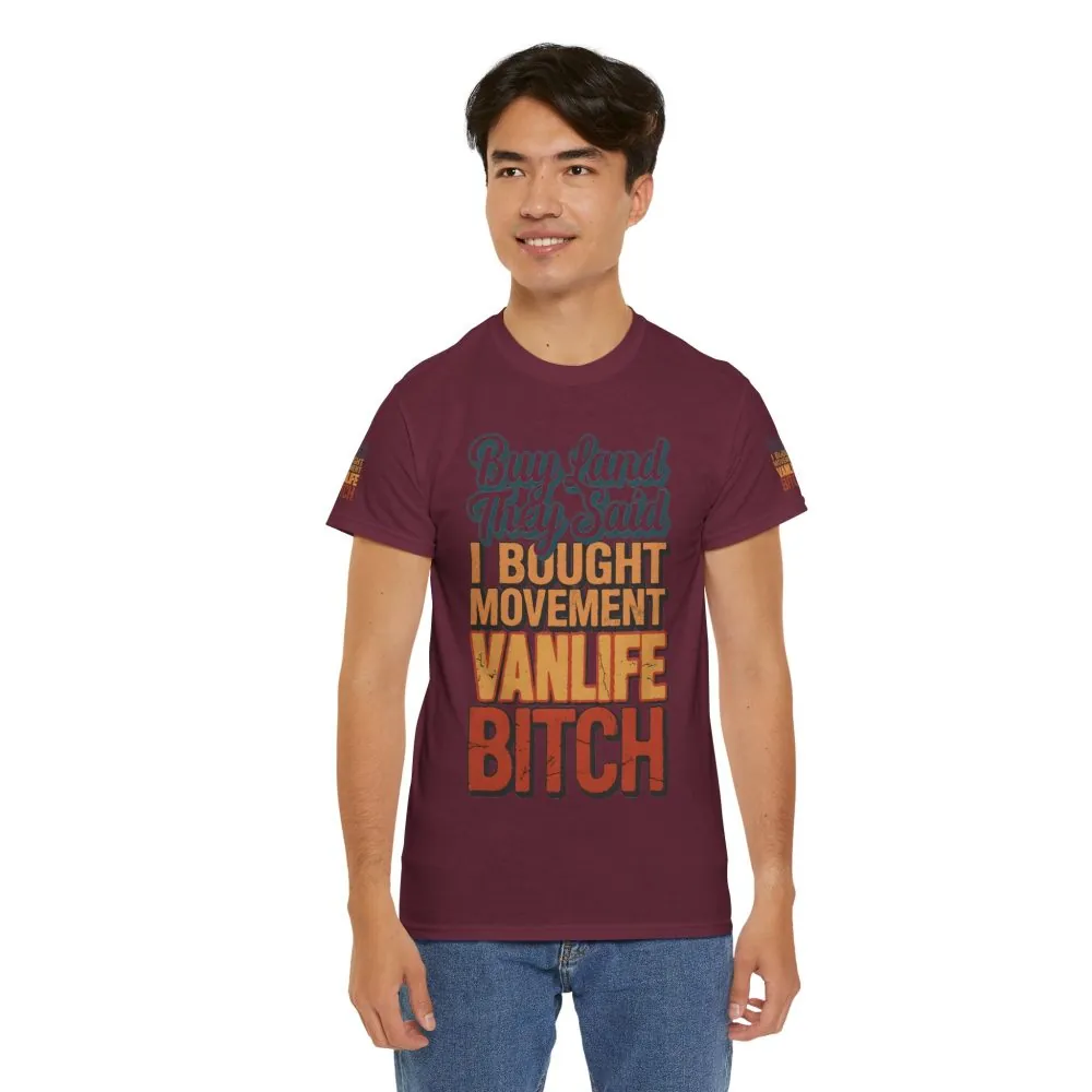 11750083218416026108_2048.jpeg Unisex Heavy Cotton Tee — "Buy Land They Said" Design F**K-Line
