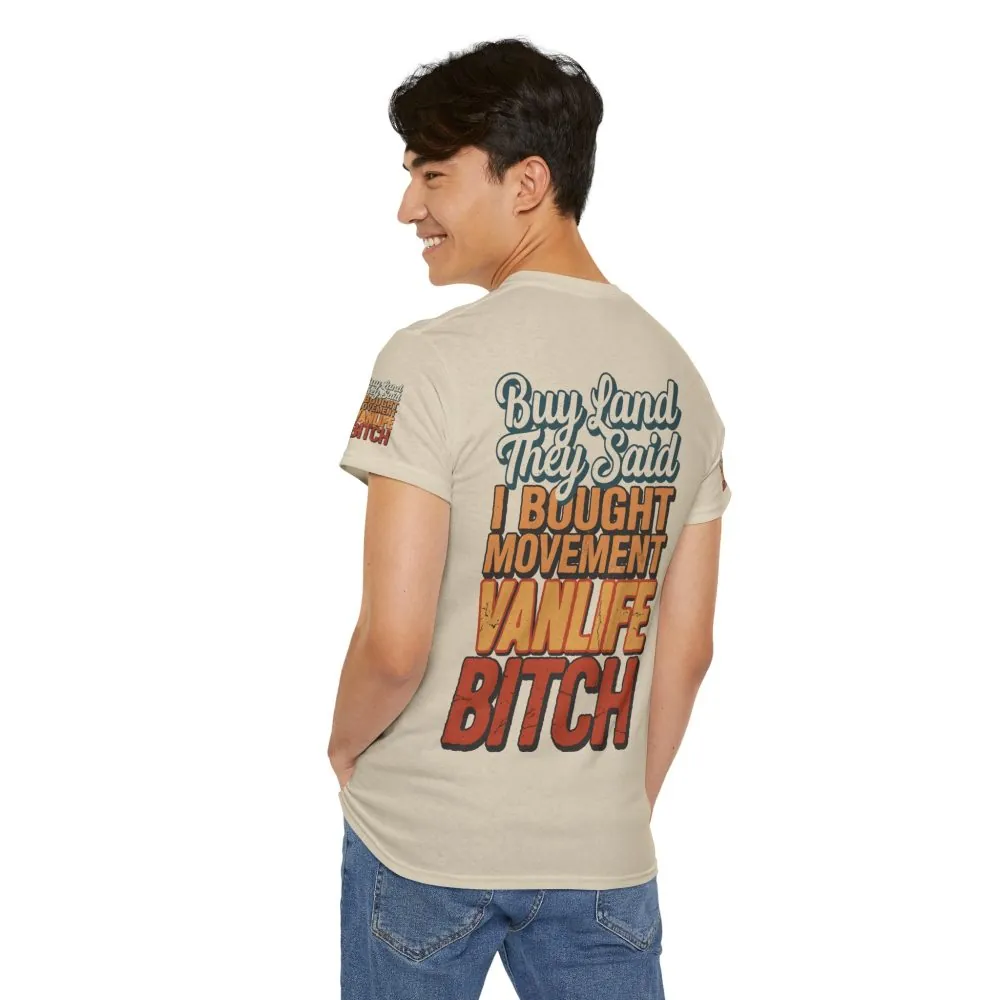 11763741376924546424_2048.jpeg Unisex Heavy Cotton Tee — "Buy Land They Said" Design F**K-Line