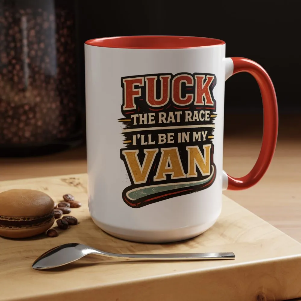 11783105768553674967_2048.jpeg Accent Coffee Mug (11, 15oz) — "Fuck The Rat Race" Design F**K-Line