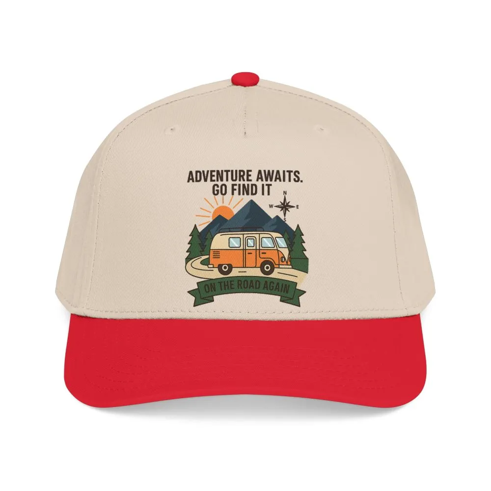 Baseball Cap - "Adventure Awaits" Outdoor Travel Hat