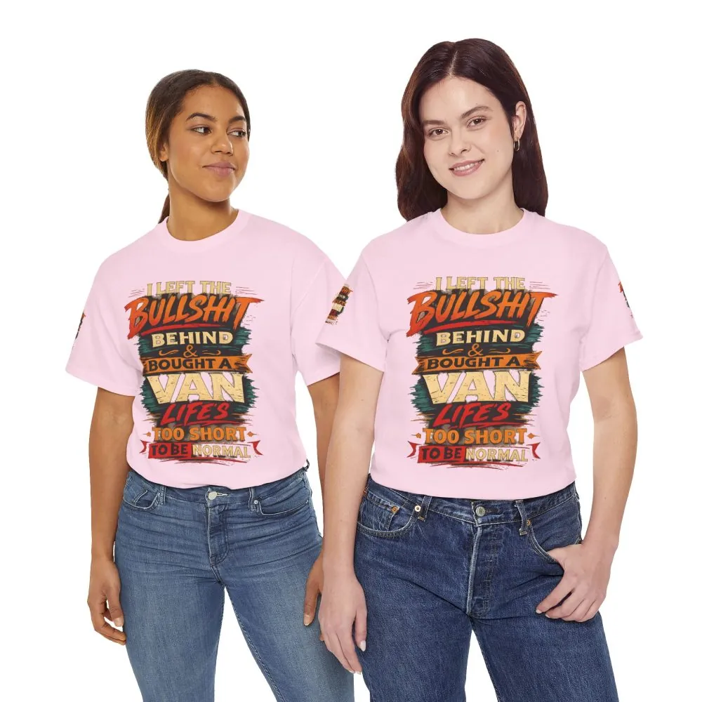 Unisex Heavy Cotton Tee — "I Left The Bullshit" Design F**K-Line
