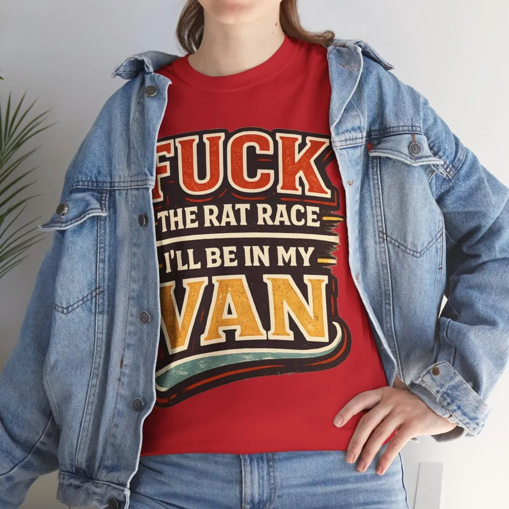 11842510580075517717_2048.jpeg Unisex Heavy Cotton Tee — "Fuck The Rat Race" Design F**K-Line