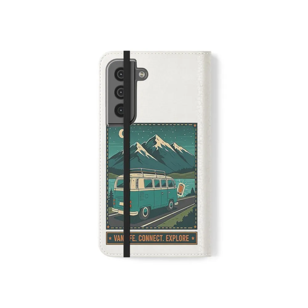11851152353275270957_2048.jpeg Flip Phone Case — “WiFi Where the Roam Is” Vanlife Wallet Case