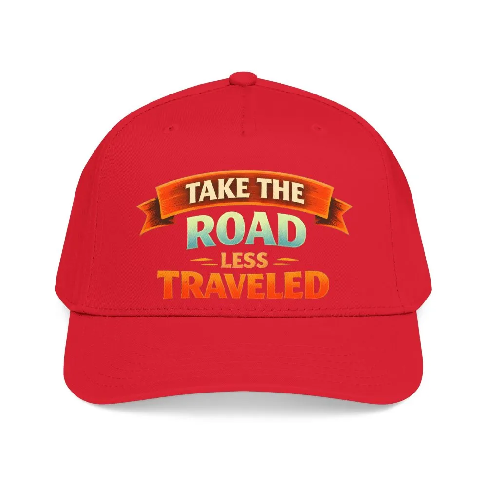 Baseball Cap - "Take The Road Less Traveled" Design Scenic-Line