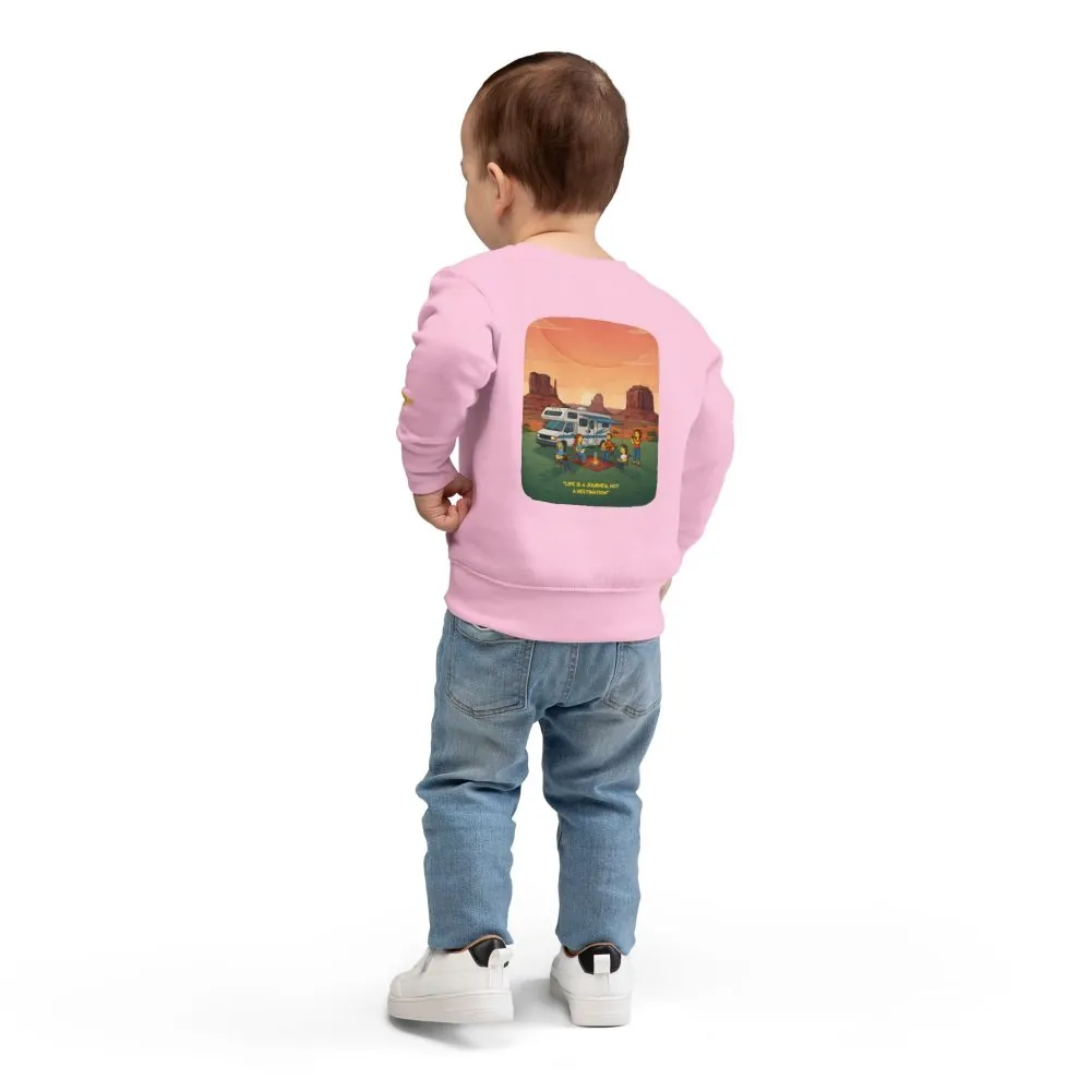 11954134942410218639_2048.jpeg Toddler Sweatshirt - "Life Is A Journey-Not A Destination" (Design Sitcom-Line)