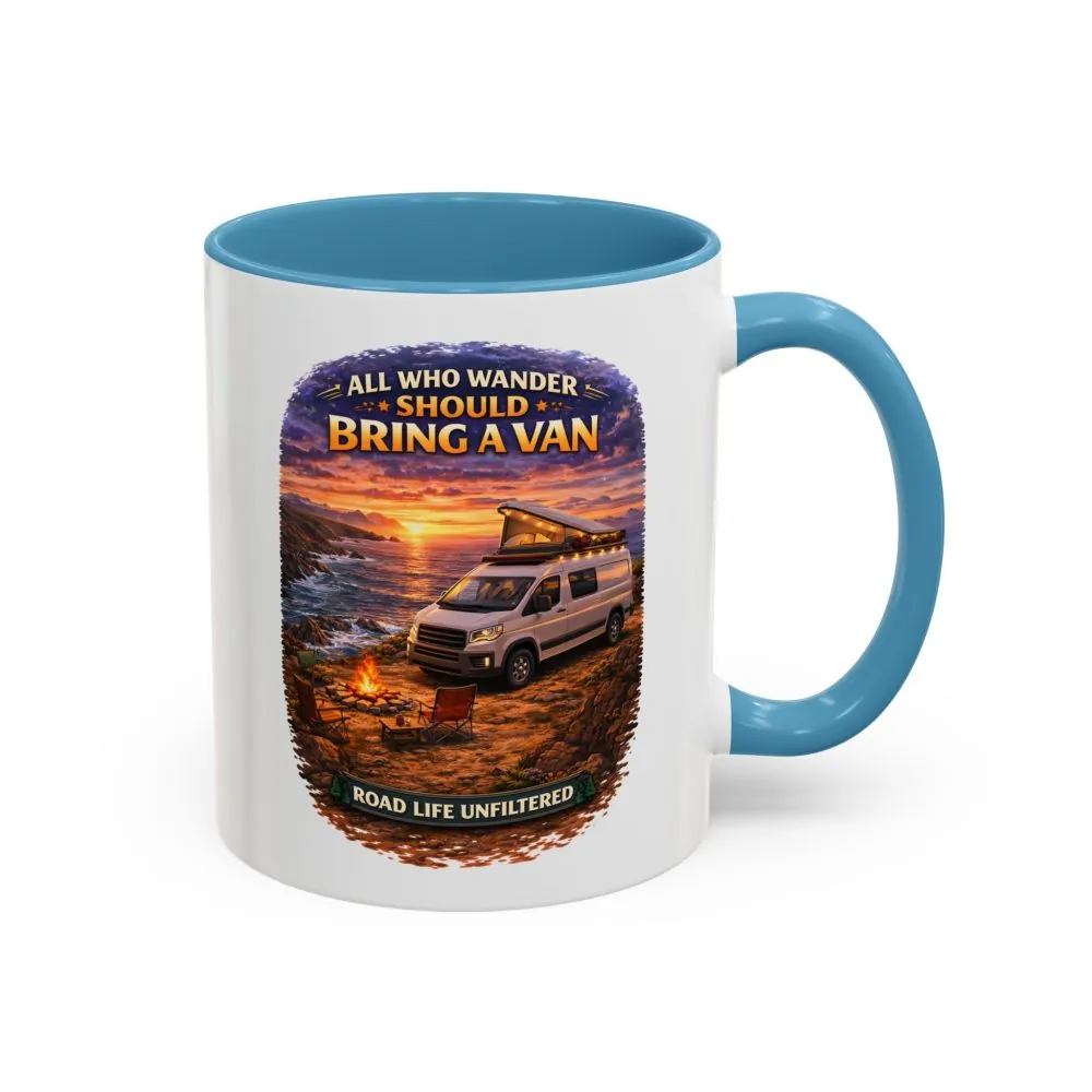 11954448003379442496_2048.jpeg Accent Coffee Mug (11, 15oz) — "All Who wander Should Bring A Van" Design Scenic-Line