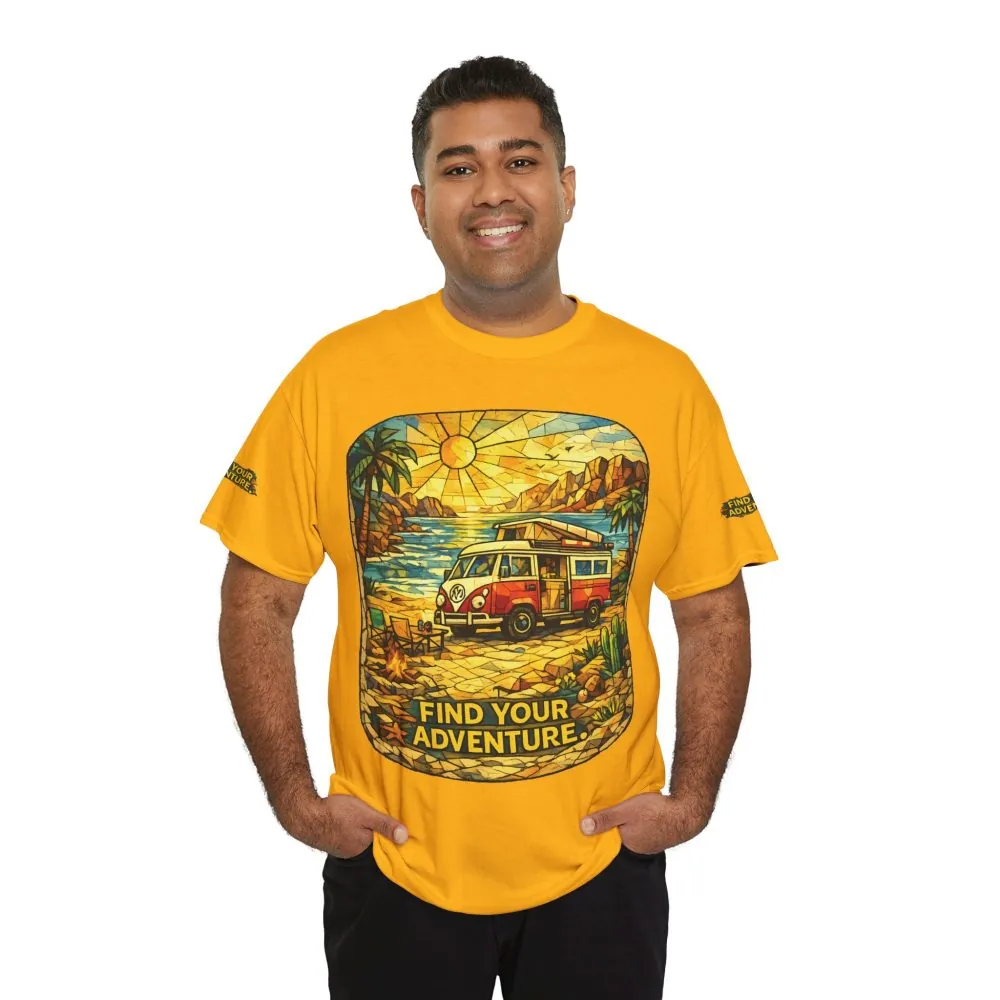 12009599127414586877_2048.jpeg Unisex Heavy Cotton Tee — "Find Your Adventure" Design Cubic-Line